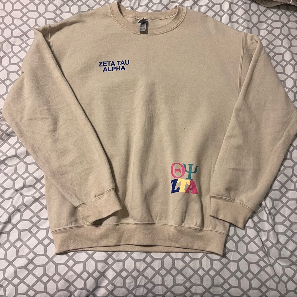 Zeta Tau Alpha ZTA crewneck and sweatpants set